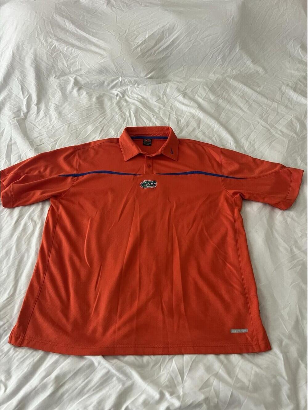 Vintage Florida Gators Polo Shirt Mens Xl Orange Nike Football 131
